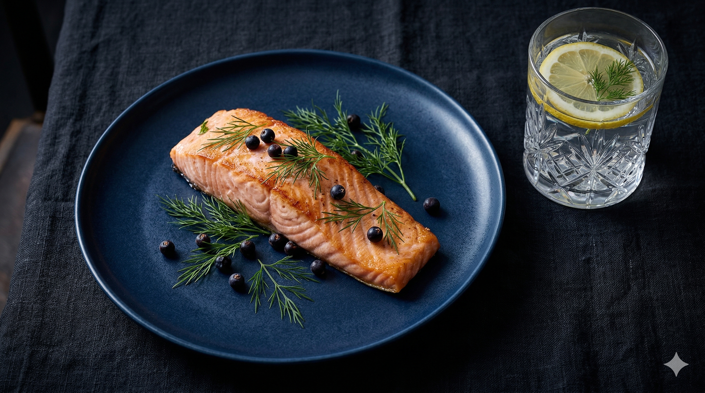 Minimalistinen kala-annos